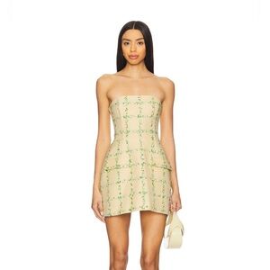 Strapless Bethany skort romper - Amanda uprichard